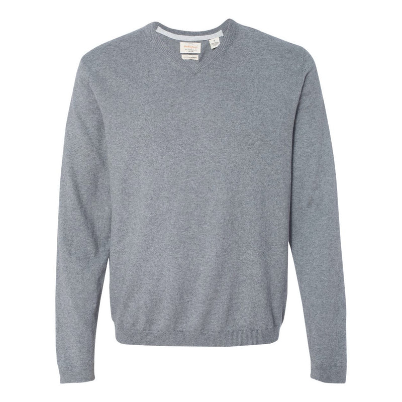 Weatherproof Vintage Cotton Cashmere V-Neck Sweater