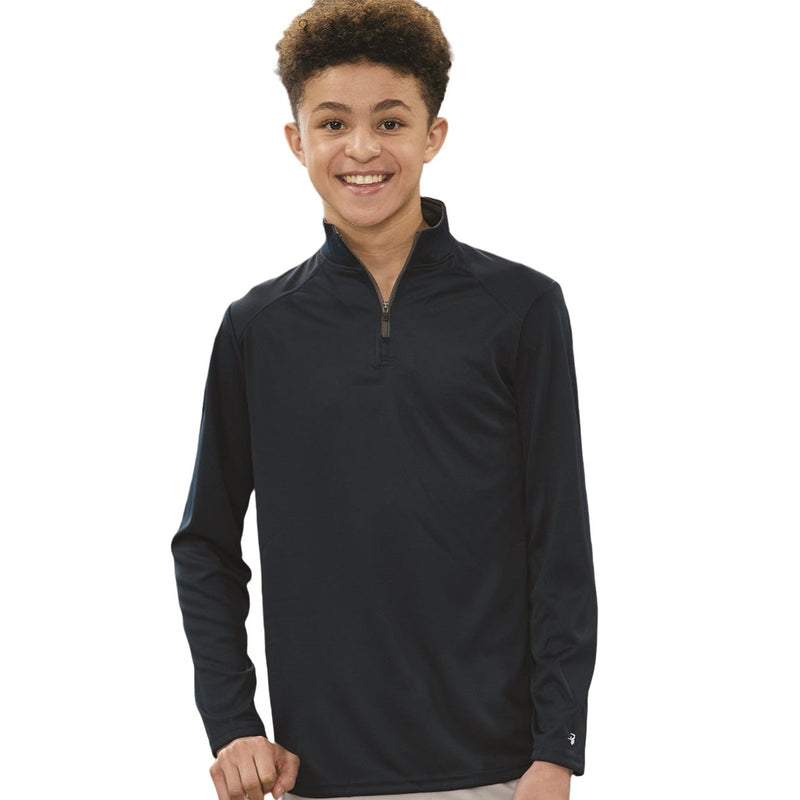 Badger Youth B-Core Quarter-Zip Pullover