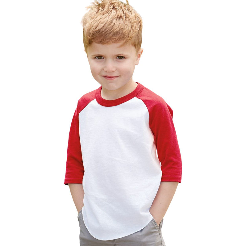 Augusta Sportswear Toddler Three-Quarter Sleeve Baseball Jersey