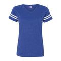 LAT Women's Football V-Neck Fine Jersey Tee