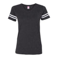 LAT Women's Football V-Neck Fine Jersey Tee