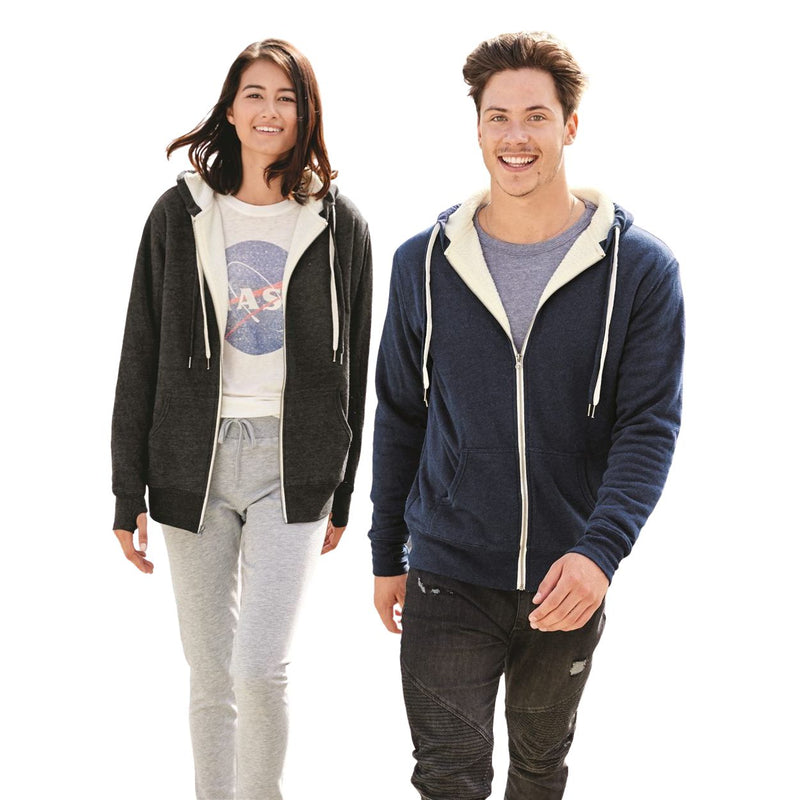 Independent Trading Co. Unisex Sherpa-Lined Hooded Sweatshirt