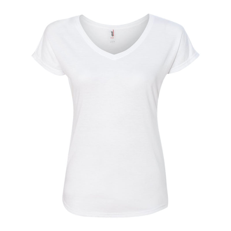 Anvil Women’s Triblend V-Neck T-Shirt