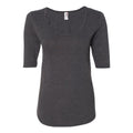 Anvil Women's Triblend Deep Scoopneck Three-Quarter Sleeve T-Shirt