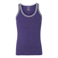 Blue 84 USA-Made Juniors' Triblend Double Trim Tank Top