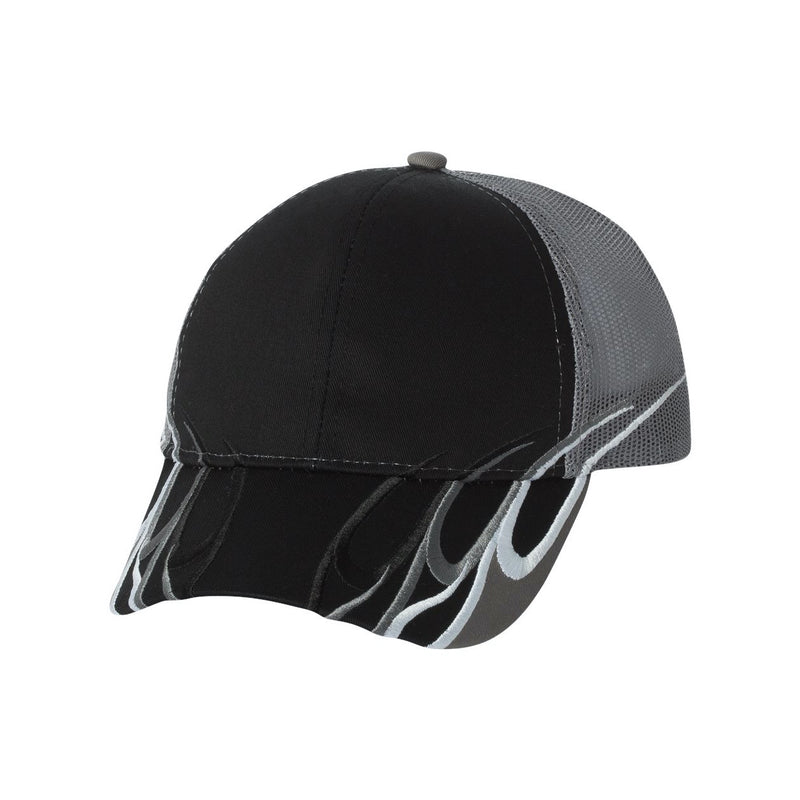 Outdoor Cap Flame Mesh-Back Cap