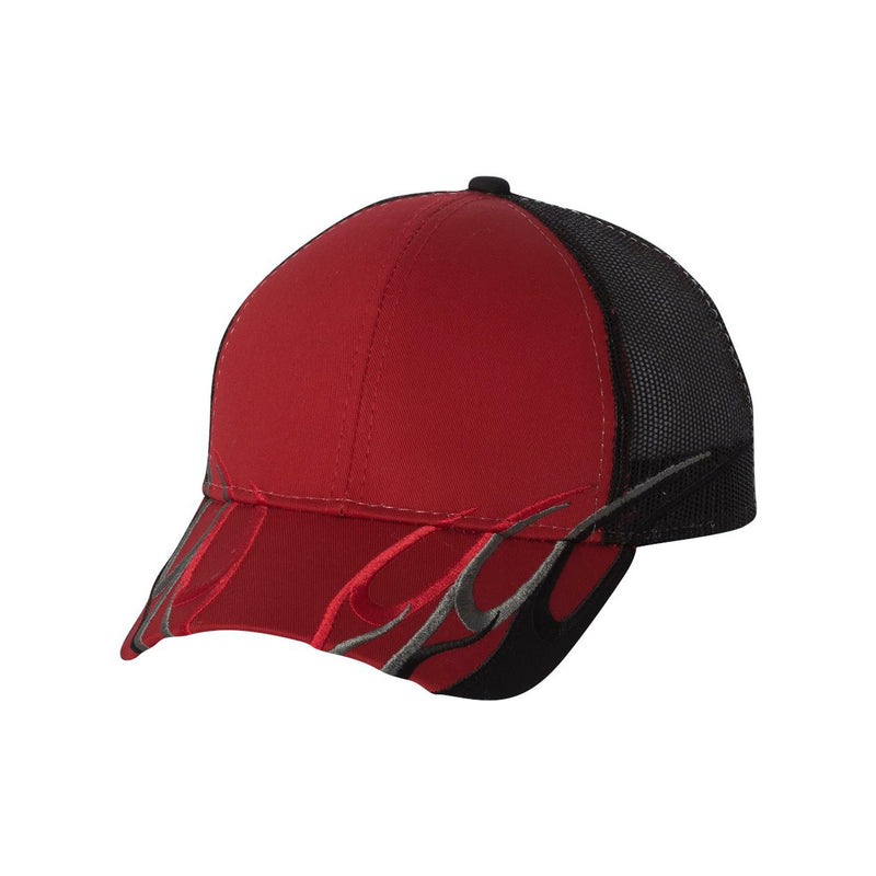 Outdoor Cap Flame Mesh-Back Cap