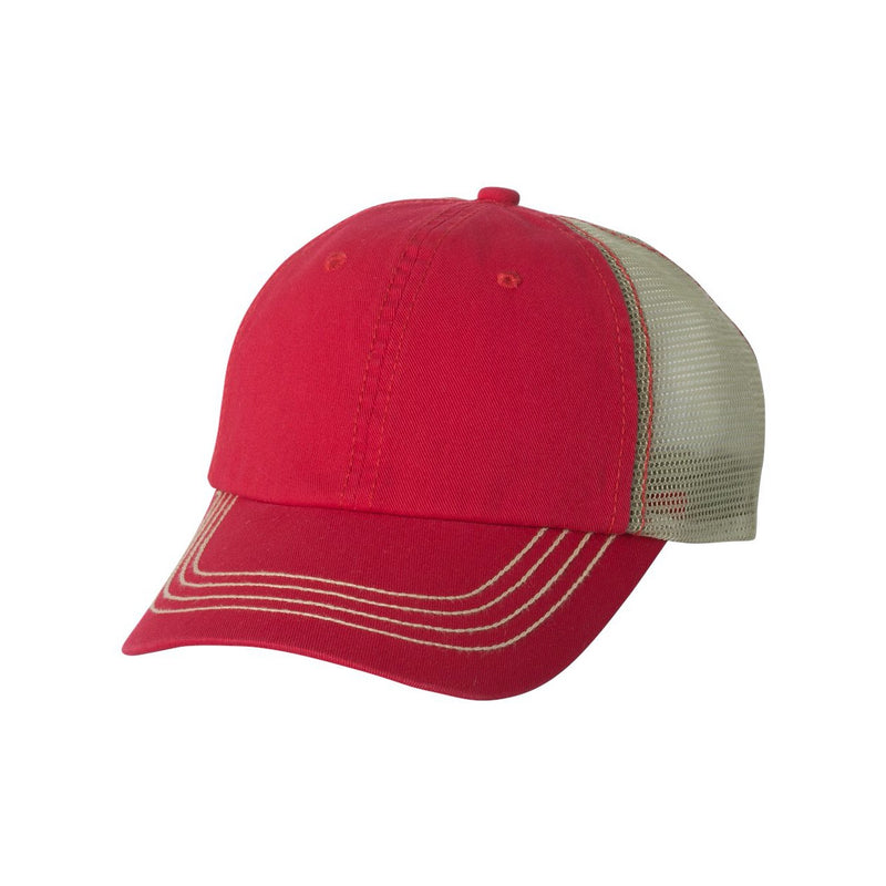 Mega Cap Washed Twill Trucker Cap