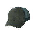 Mega Cap Herringbone Trucker Cap