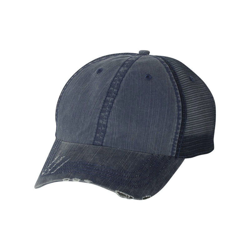 Mega Cap Herringbone Trucker Cap