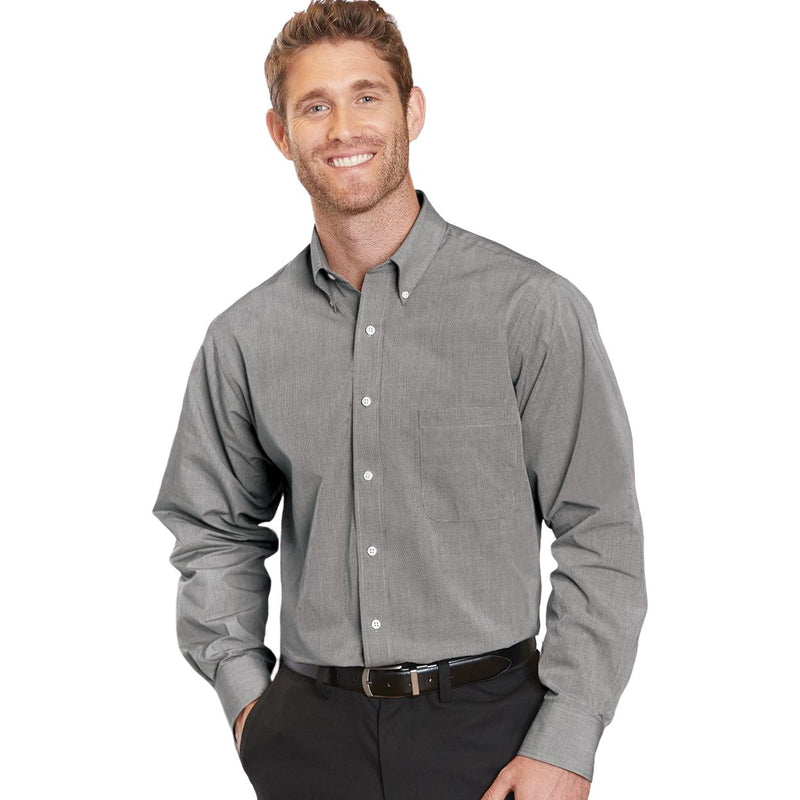 Van Heusen Yarn Dyed Mini Check Long Sleeve Shirt