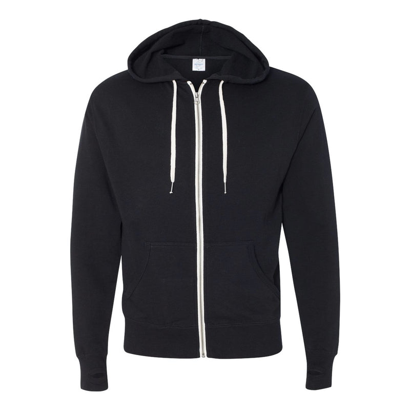 Independent Trading Co. Unisex Heathered French Terry Full-Zip Hooded Sweatshirt