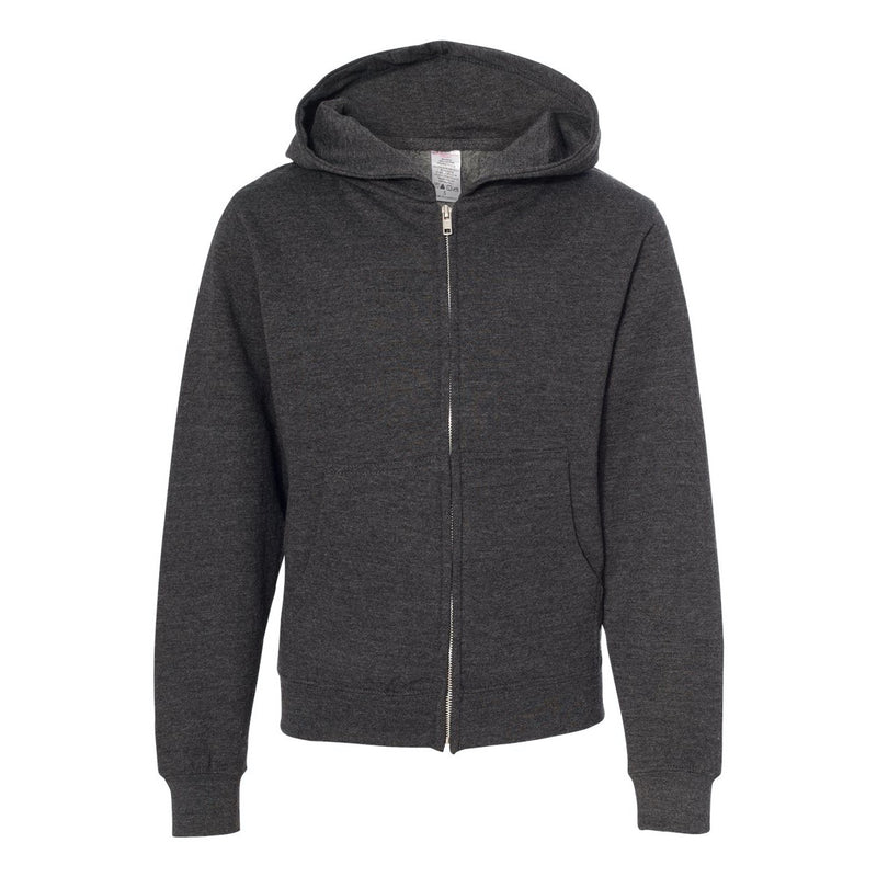 Independent Trading Co. Youth Midweight Full-Zip Hooded Sweatshirt