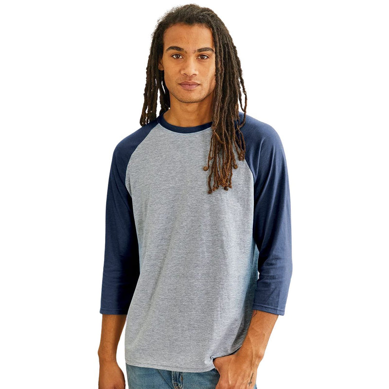 Hanes X-Temp Three-Quarter Raglan Sleeve Baseball T-Shirt