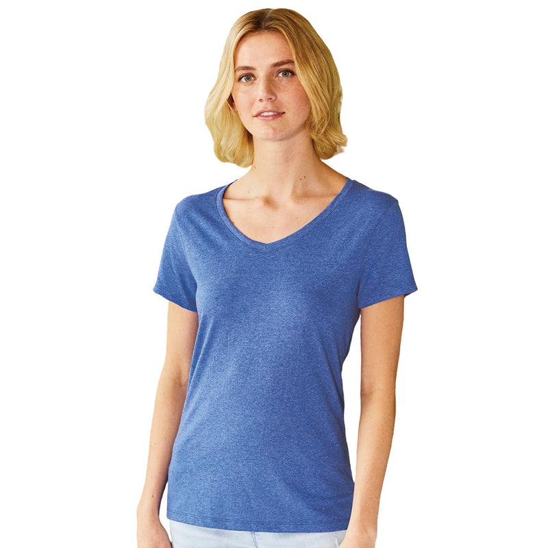 Hanes Women’s Premium Triblend V-Neck Short Sleeve T-Shirt