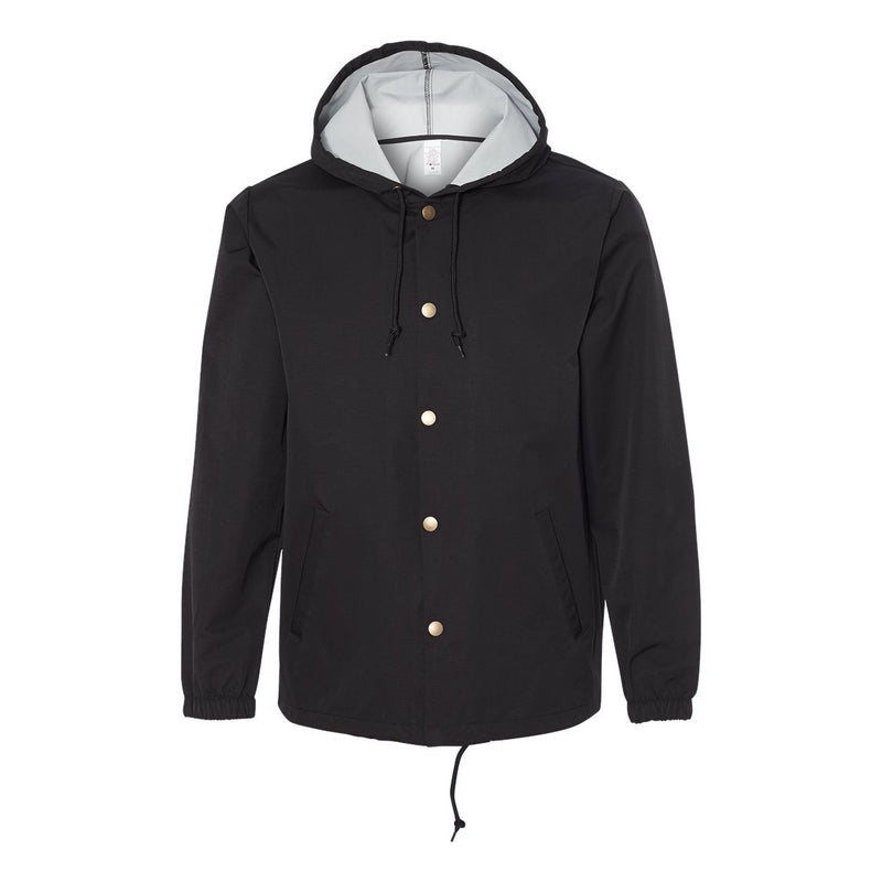 Independent Trading Co. Water-Resistant Hooded Windbreaker