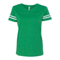 LAT Women's Football V-Neck Fine Jersey Tee