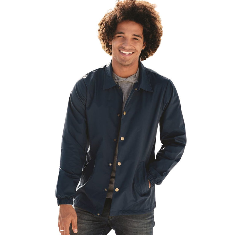 Independent Trading Co. Water-Resistant Windbreaker Coach’s Jacket