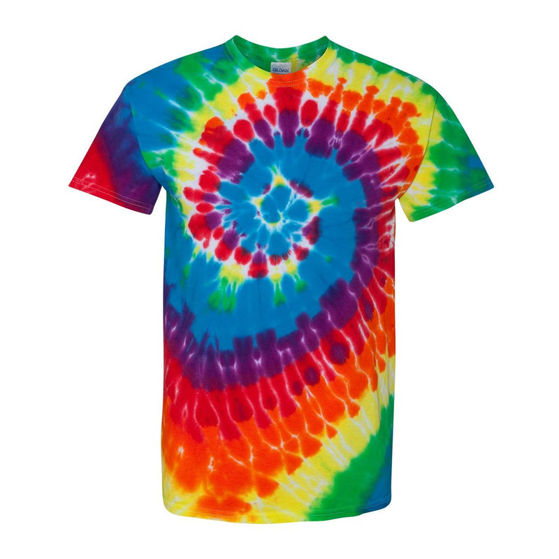 Dyenomite Multi-Color Spiral Short Sleeve T-Shirt