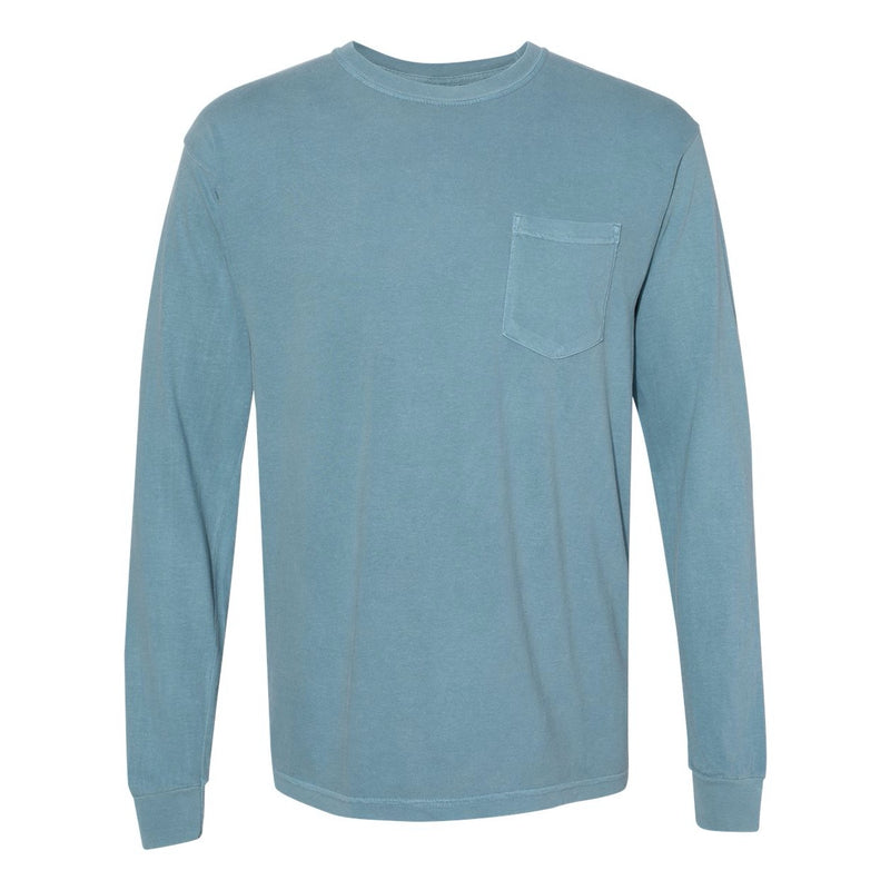 Comfort Colors Garment-Dyed Heavyweight Long Sleeve Pocket T-Shirt