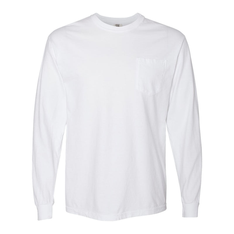 Comfort Colors Garment-Dyed Heavyweight Long Sleeve Pocket T-Shirt