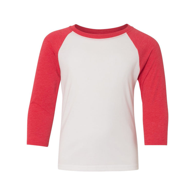 Next Level Youth CVC Three-Quarter Sleeve Raglan