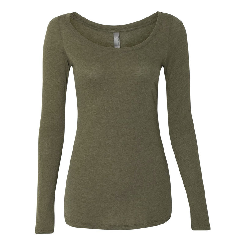 Next Level Women’s Triblend Long Sleeve Scoop