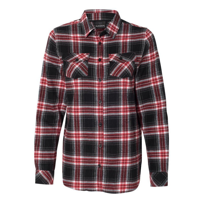 Burnside Women's Yarn-Dyed Long Sleeve Flannel Shirt