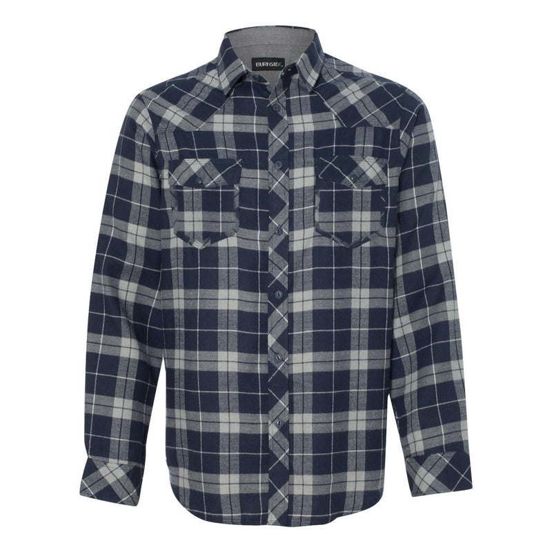 Burnside Yarn-Dyed Long Sleeve Flannel Shirt