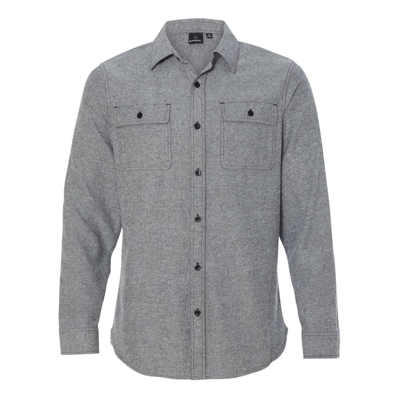 Burnside Long Sleeve Solid Flannel Shirt