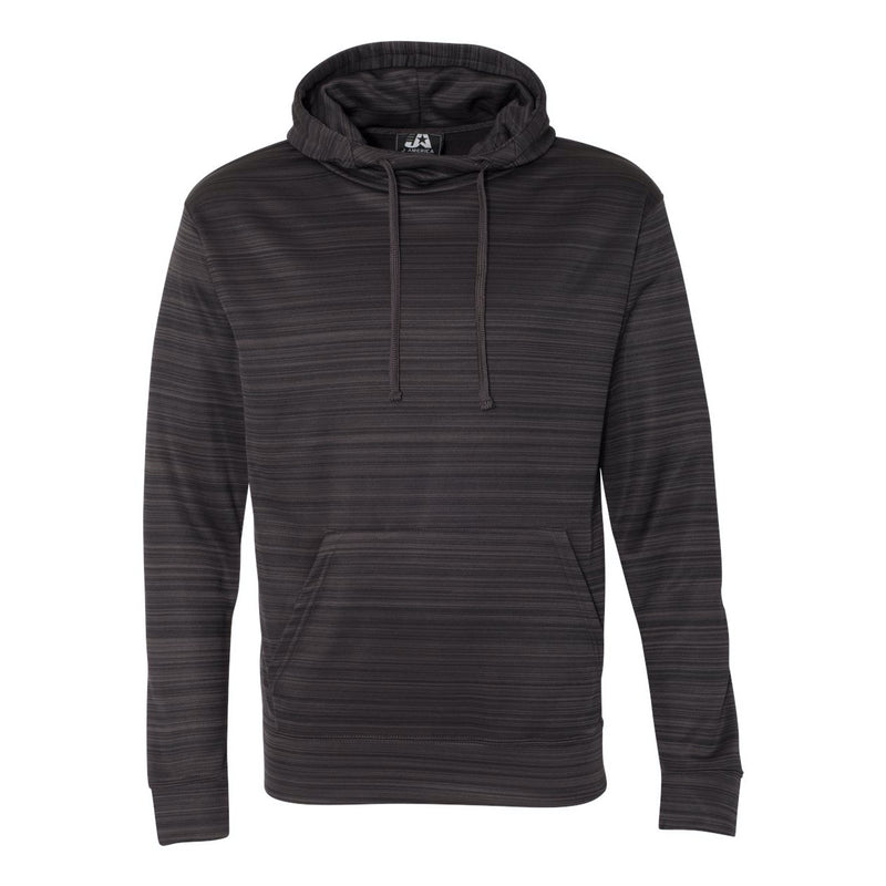 J. America Odyssey Striped Performance Fleece Hooded Sweatshirt