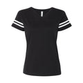 LAT Women's Football V-Neck Fine Jersey Tee