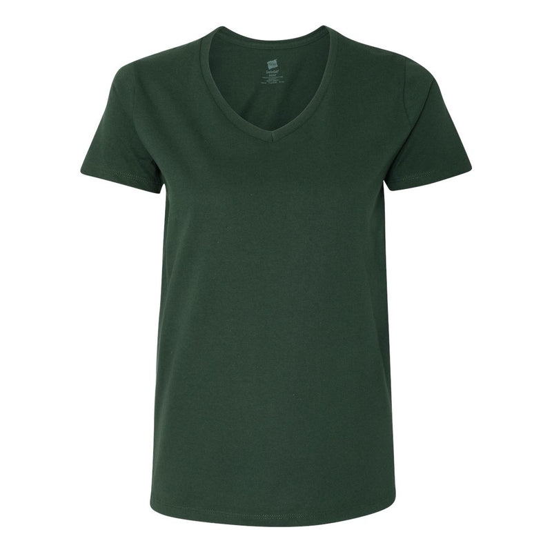 Hanes ComfortSoft Tagless Women’s V-Neck Short Sleeve T-Shirt