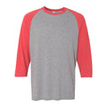 JERZEES Triblend Three-Quarter Raglan Baseball T-Shirt