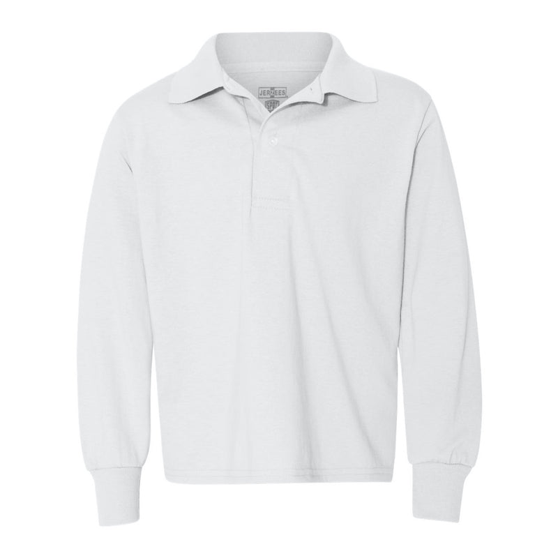 JERZEES SpotShield Youth Long Sleeve Sport Shirt