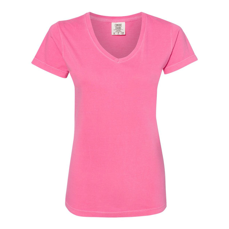 Comfort Colors Garment-Dyed Women’s Midweight V-Neck T-Shirt