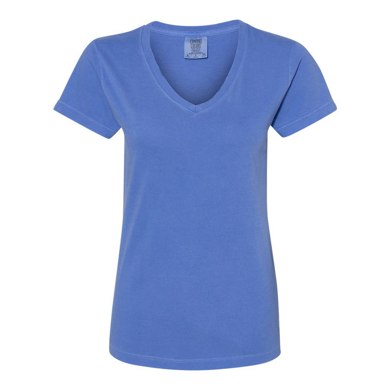 Comfort Colors Garment-Dyed Women’s Midweight V-Neck T-Shirt