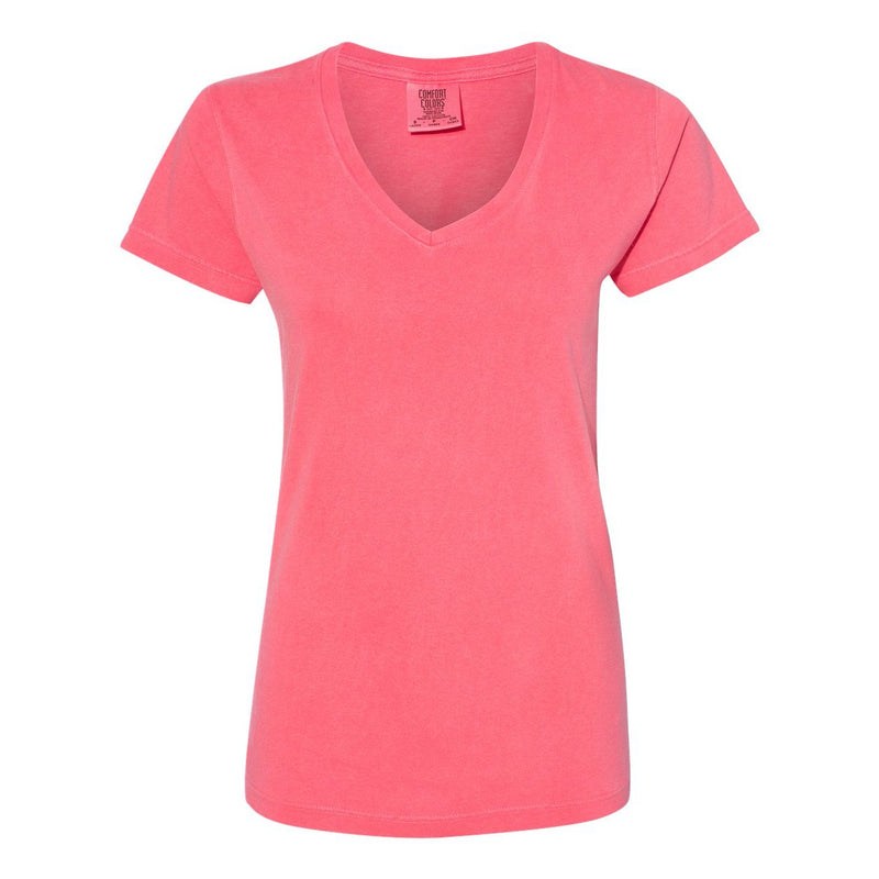 Comfort Colors Garment-Dyed Women’s Midweight V-Neck T-Shirt