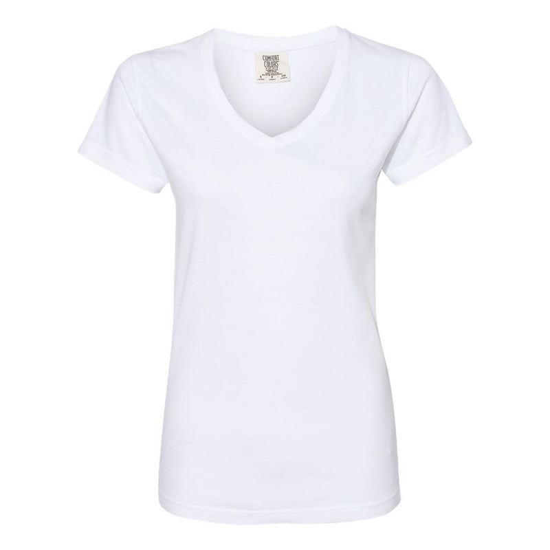 Comfort Colors Garment-Dyed Women’s Midweight V-Neck T-Shirt