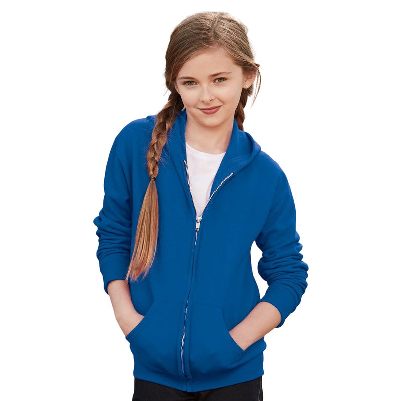 JERZEES NuBlend Youth Full-Zip Hooded Sweatshirt