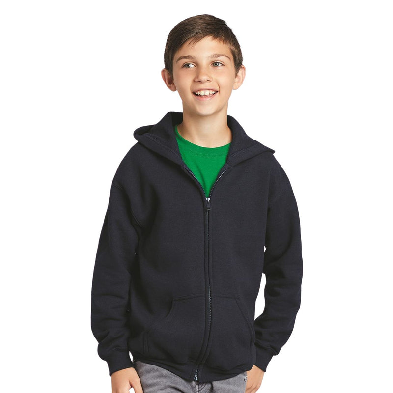 Gildan Heavy Blend Youth Full-Zip Hooded Sweatshirt