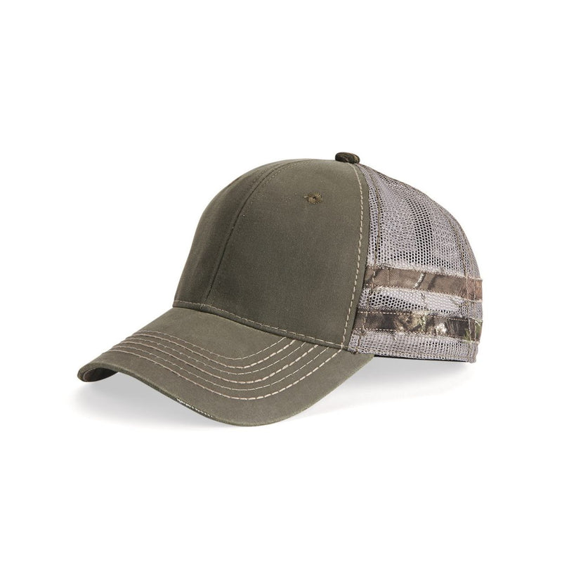 Outdoor Cap Frayed Camo Stripes Mesh-Back Cap