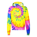 Dyenomite Multi-Color Spiral Pullover Hooded Sweatshirt