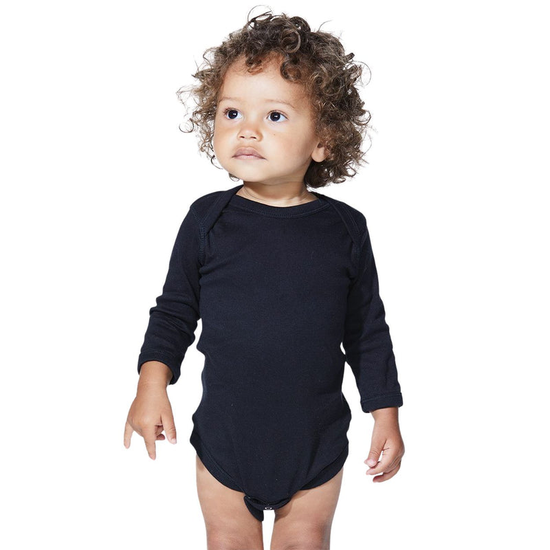 Rabbit Skins Infant Long Sleeve Baby Rib Bodysuit