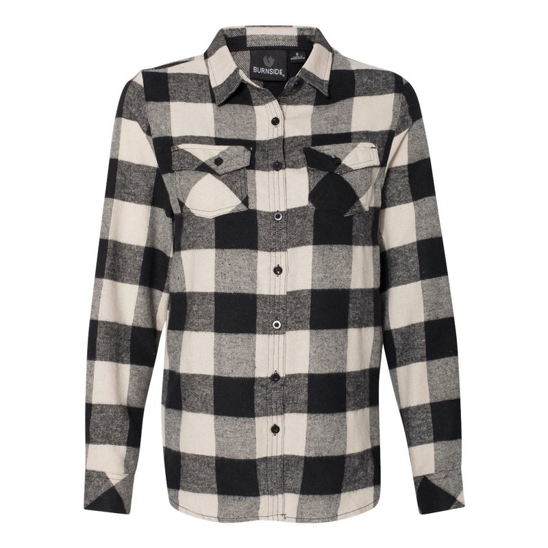 Burnside Women's Yarn-Dyed Long Sleeve Flannel Shirt