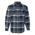 Burnside Snap Front Long Sleeve Plaid Flannel Shirt