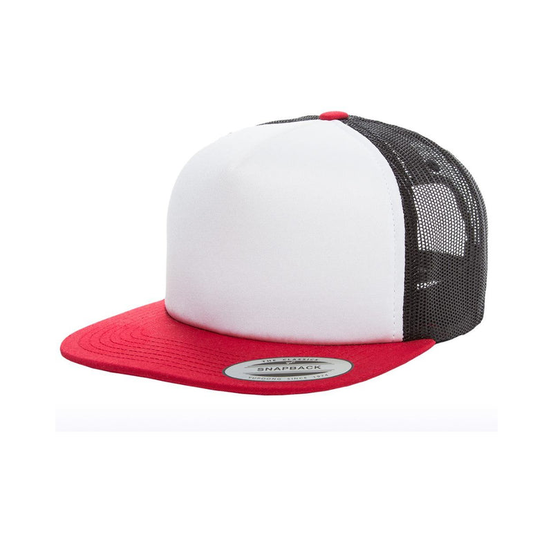 Yupoong Classics Flat Bill Foam Trucker Cap