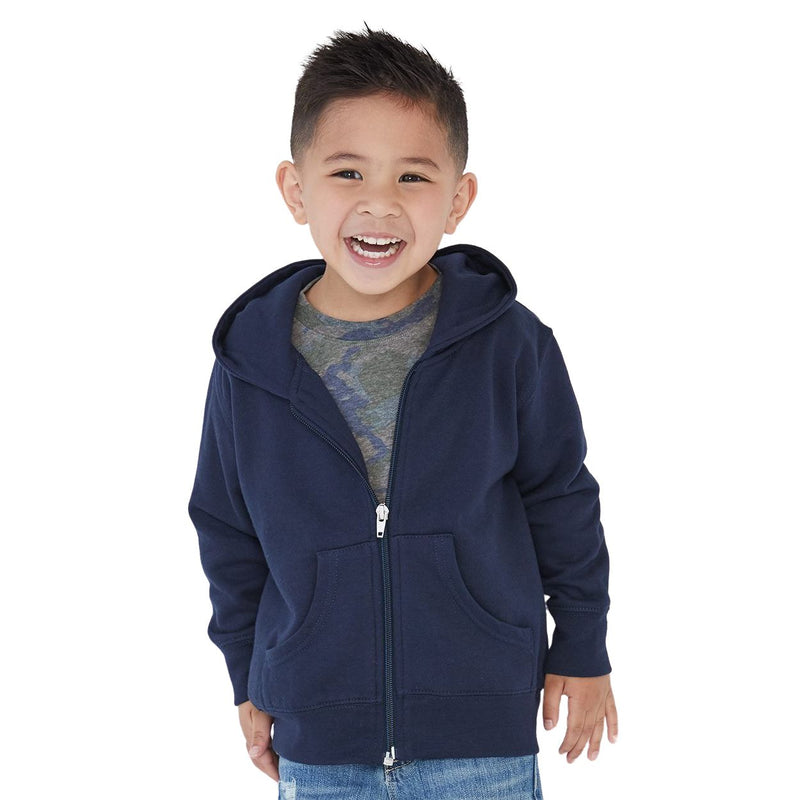 Rabbit Skins Toddler Full-Zip Fleece Hooded Sweatshirt