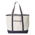 Q-Tees 34.6L Large Canvas Deluxe Tote