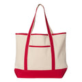 Q-Tees 34.6L Large Canvas Deluxe Tote